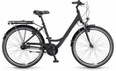 Winora Hollywood N7 Cityrad schwarz matt 2023