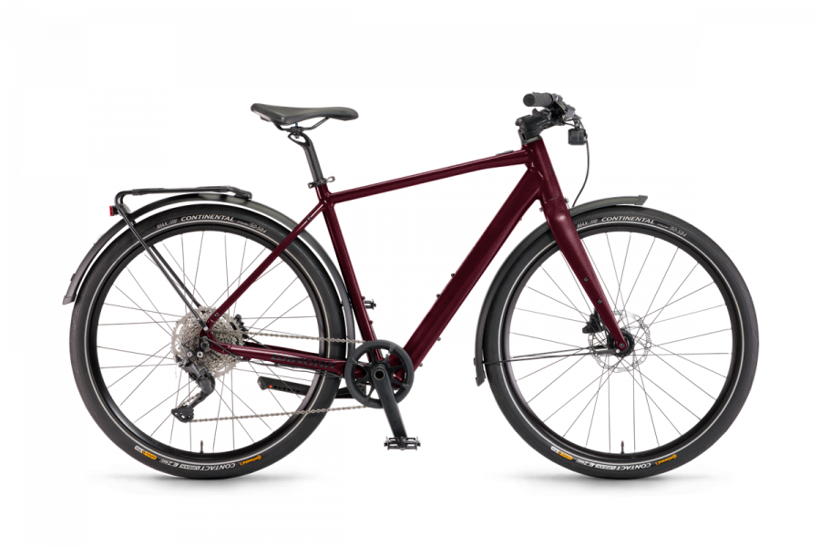 Winora E-Flitzer Herren Elektrofahrrad Darkcherry 2023